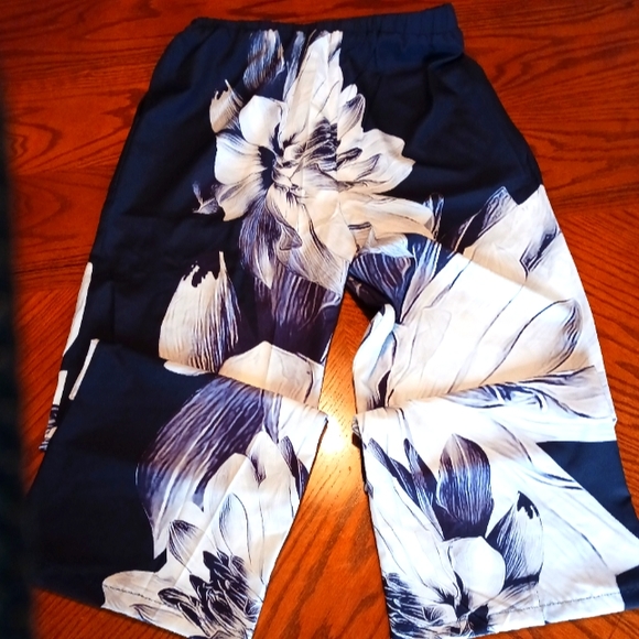Summer Tropical Print Casual Pants - Picture 1 of 5